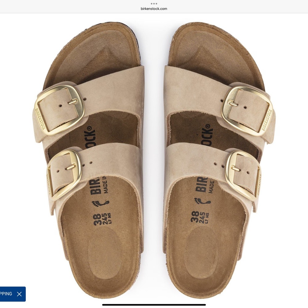☀️ BIRKENSTOCK Arizona Big Buckle in Sandcastle EU 38 - Picture 11 of 13